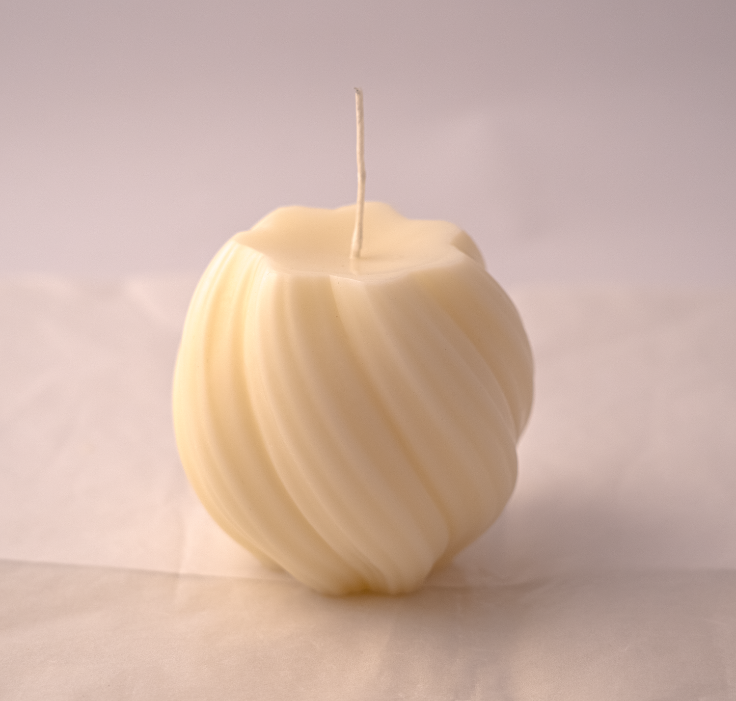 soy wax decorative candle handmade white