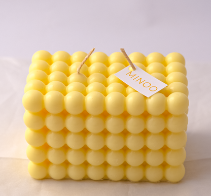 Giant Candle UAE Handmade Custom CAndle Yellow Home decor